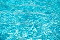 Pool water background, blue wave abstract or rippled water texture background. Royalty Free Stock Photo