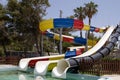 Pool water slide Royalty Free Stock Photo