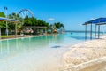 Pool, which is called a lagoon, I find directly at the beach of a city in the north of Australia Royalty Free Stock Photo