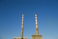 Poolbeg Generating Station in Dublin Royalty Free Stock Photo