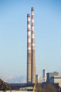 Poolbeg Generating Station in Dublin Royalty Free Stock Photo