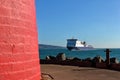 Poolbeg lighthouse Dublin port and ferry aproach