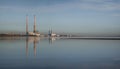 Poolbeg power station in Dublin Ireland