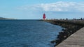 Poolberg lighthouse in Ireland, Dublin bay Royalty Free Stock Photo