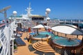 Pooldeck onboard Liberty of the Seas, Royal Caribbean Royalty Free Stock Photo