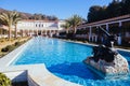 The Pools at Outer Peristyle of Getty Villa Royalty Free Stock Photo