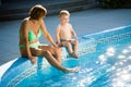 On Poolside Royalty Free Stock Photo