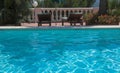 Poolside at bormes les mimosas.