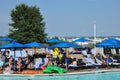 Poolside fun at the Hyatt Regency Chesapeake Bay resort in Cambridge, Maryland