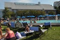 Poolside fun at the Hyatt Regency Chesapeake Bay resort in Cambridge, Maryland