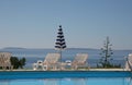 Poolside at le lavandou, french riviera Royalty Free Stock Photo