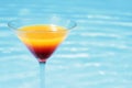 Poolside Summer Cocktail Royalty Free Stock Photo