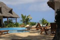 Poolside In Zanzibar Royalty Free Stock Photo