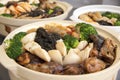 Poon Choi Cantonese Big Feast Bowls Closeup Royalty Free Stock Photo