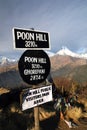 Poon Hill view point Royalty Free Stock Photo