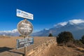 Poon Hill view point in Ghorepani, Nepal Royalty Free Stock Photo