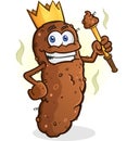 Poop King Cartoon Character