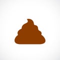 Poop vector icon