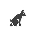 Pooping Dog vector icon