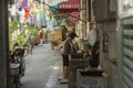 Poor people`s alley in Shanghai