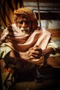 The poor beggar in Varanasi, Uttar Pradesh, India