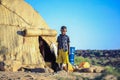 Local Poor Boy in the Tribal Village near Capital City, Djibouti