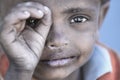 Poor children from Stakmo village. Leh, Ladakh. India Royalty Free Stock Photo