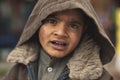 Poor children from Stakmo village. Leh, Ladakh. India Royalty Free Stock Photo