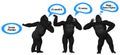 Poor Communication Skills Gorilla Illustration