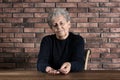 Poor elderly woman counting coins Royalty Free Stock Photo