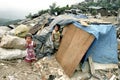 Poor Filipino children live, work on garbage dump Royalty Free Stock Photo