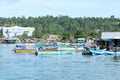 Poor fishermen houses by the sea