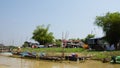 tonle sap fishervillage Royalty Free Stock Photo