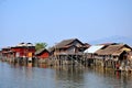 Houses on Inle lake, Myanmar Burma