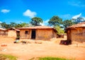 Poor housing the local population. Liberia, Africa