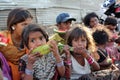 Poor Hungry Children Royalty Free Stock Photo