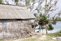 Poor hut seaweed gatherers, Nusa Penida, Indonesia