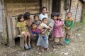 Poor laotian hmong children