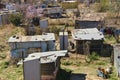 Slum wooden tin sheds huts Soweto Johannesburg South Africa Royalty Free Stock Photo