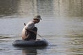 Poor man at Saigon river