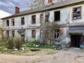 Poor Neighborhood Buildings and Streets Royalty Free Stock Photo