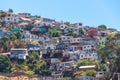 Poor Slum Favela Houses Valparaiso