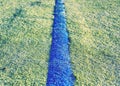 Poor tartan race track with old lines. Colorful lines Royalty Free Stock Photo