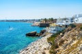 Indented coast of Mahdia, Tunisia Royalty Free Stock Photo