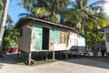 Poor wooden house at Mabul Island, Sabah, Malayia