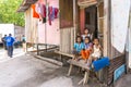 Poor wooden house at Mabul Island, Sabah, Malayia