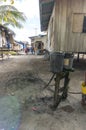 Poor wooden house at Mabul Island, Sabah, Malayia