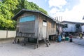 Poor wooden house at Mabul Island, Sabah, Malayia