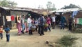 Poorer family of sedule tribes enjoying & dancing with each other for their festivel & they are live in country India  forest side Royalty Free Stock Photo