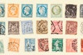 Poorly Cared for Stamp Collection Royalty Free Stock Photo